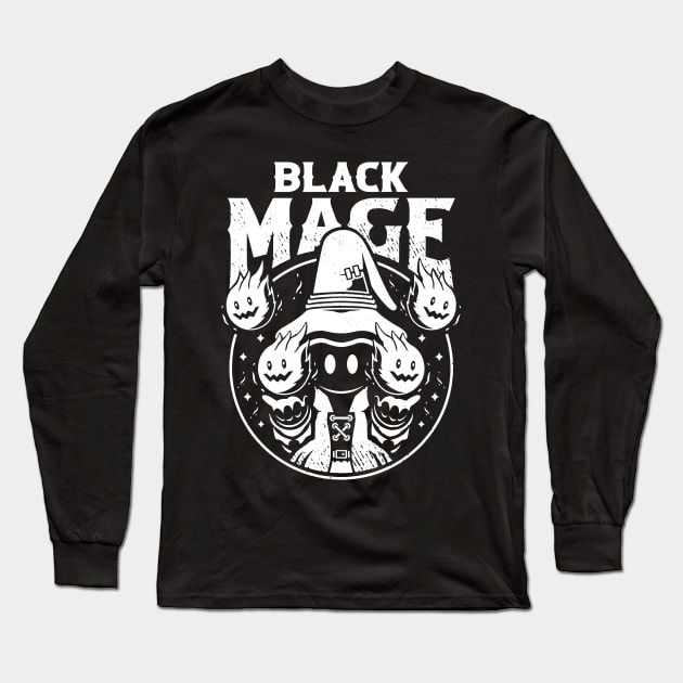 Vivi Black Mage Long Sleeve T-Shirt by logozaste